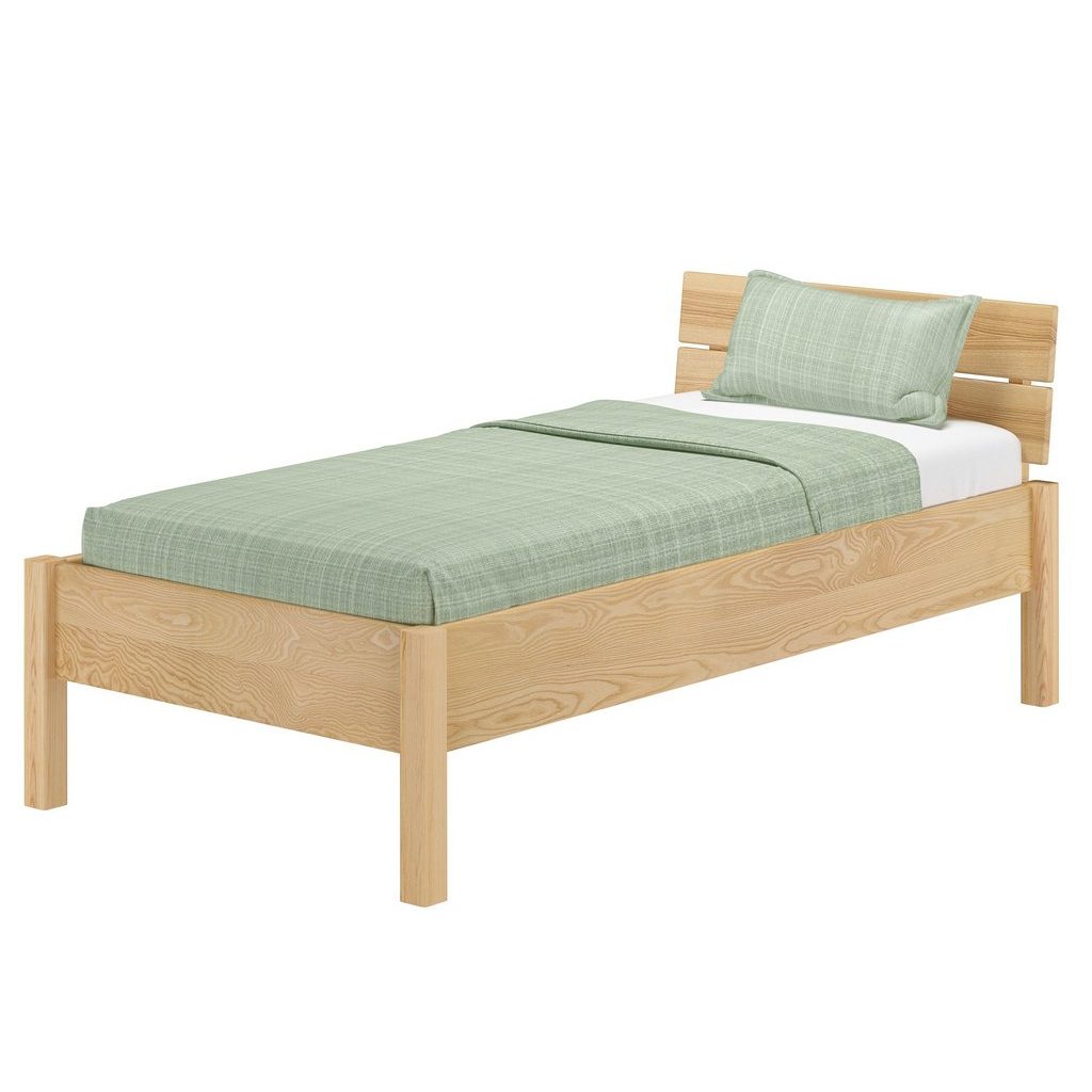 ERST-HOLZ Eschenholz Einzelbett 100x200